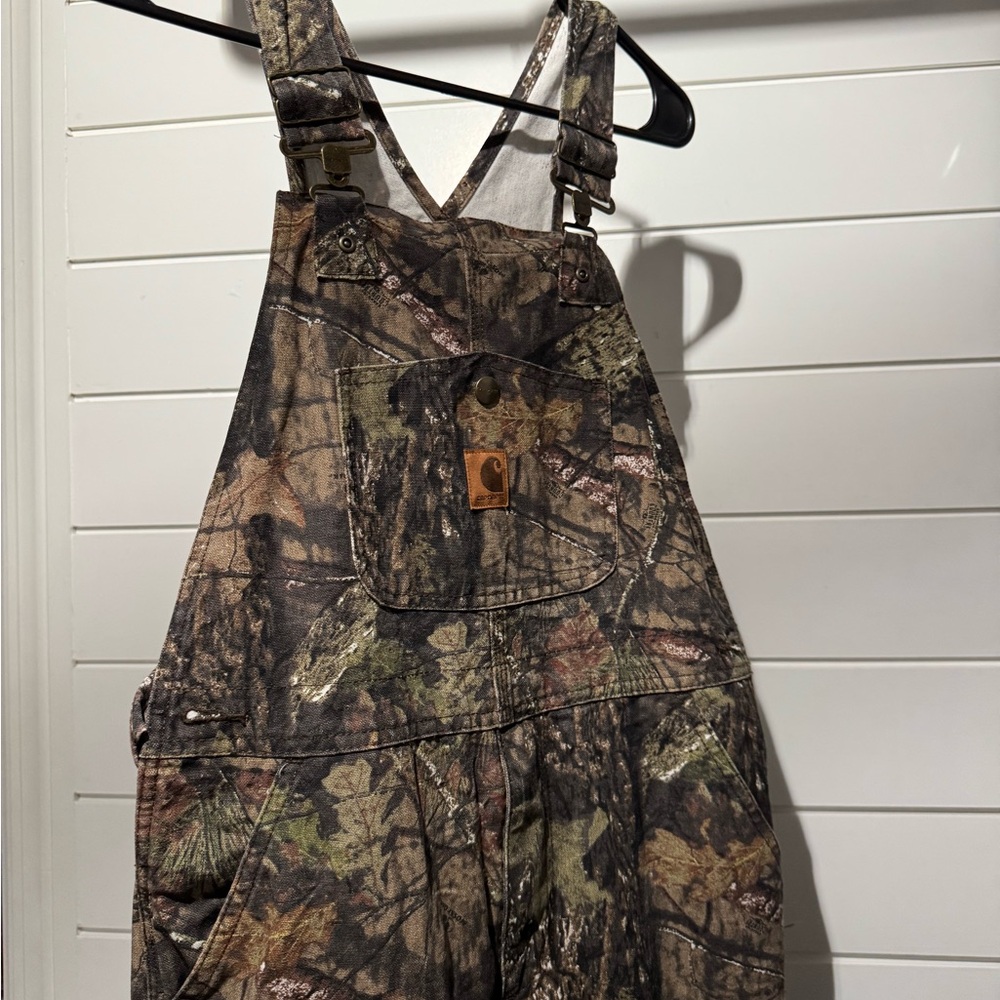 Carhartt Insulated Camo Bib Overall - Children/Youth Mossy Oak